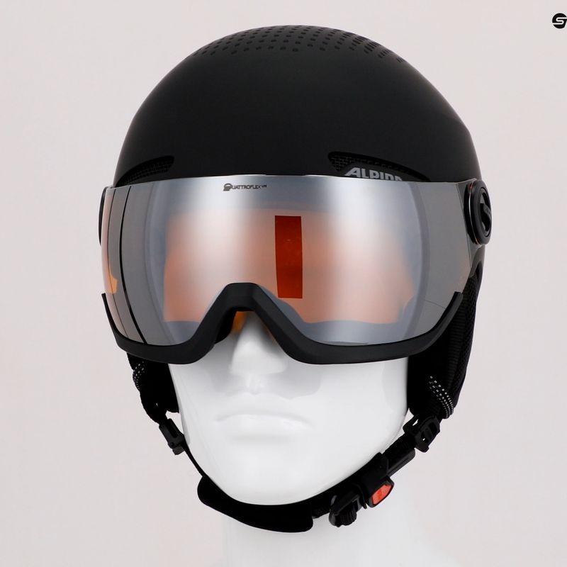 Lyžiarska prilba Alpina Arber Visor Q Lite black matte 10
