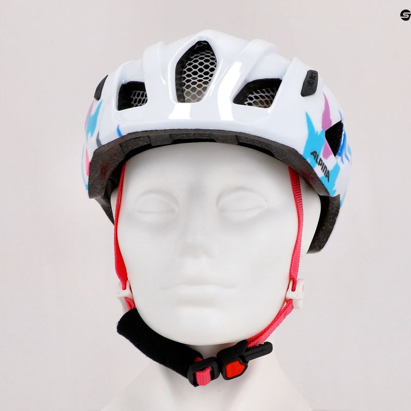 Detská cyklistická prilba Alpina Pico pearlwhite butterflies gloss 11