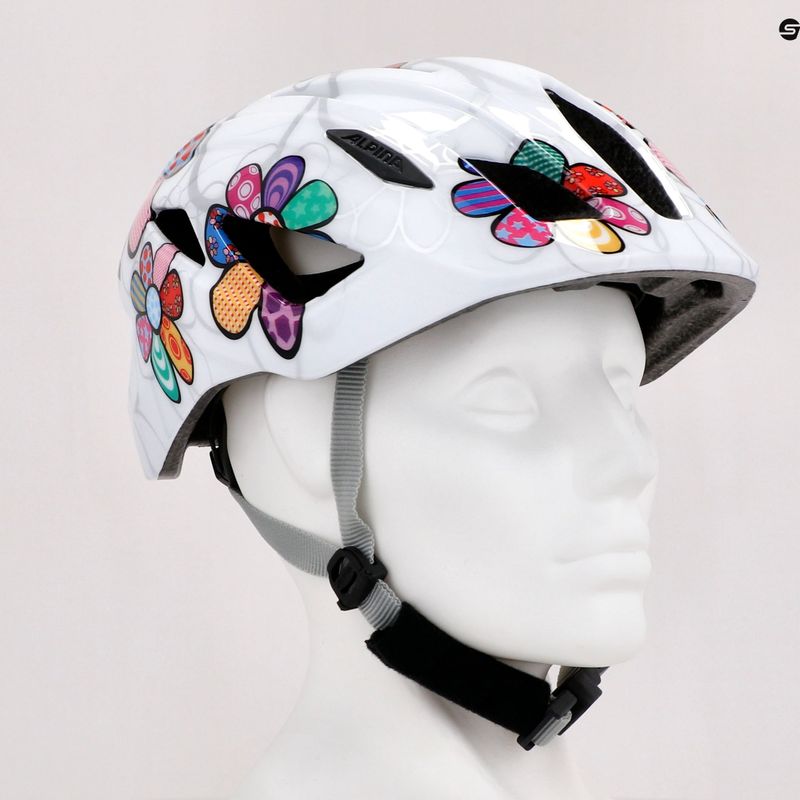 Detská cyklistická prilba Alpina Pico pearlwhite/flower gloss 9