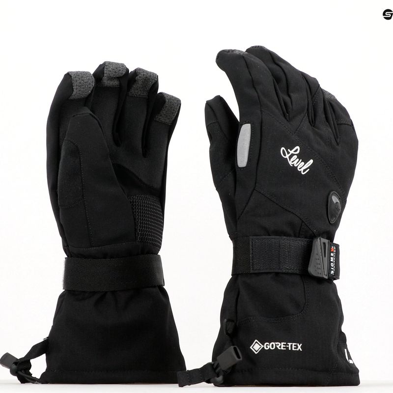 Dámske snowboardové rukavice Level Half Pipe Gore Tex black 1021 6