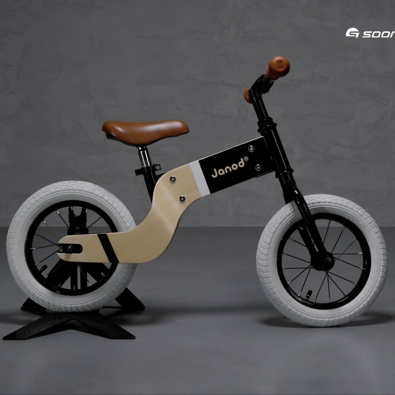 Janod Bikloon Deluxe cross-country bicykel hnedý a čierny J3281 5