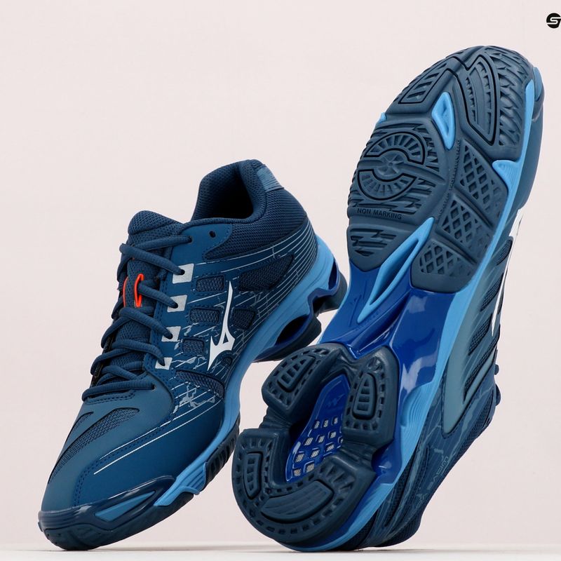Pánska volejbalová obuv Mizuno Wave Voltage tmavomodrá V1GA21621 13