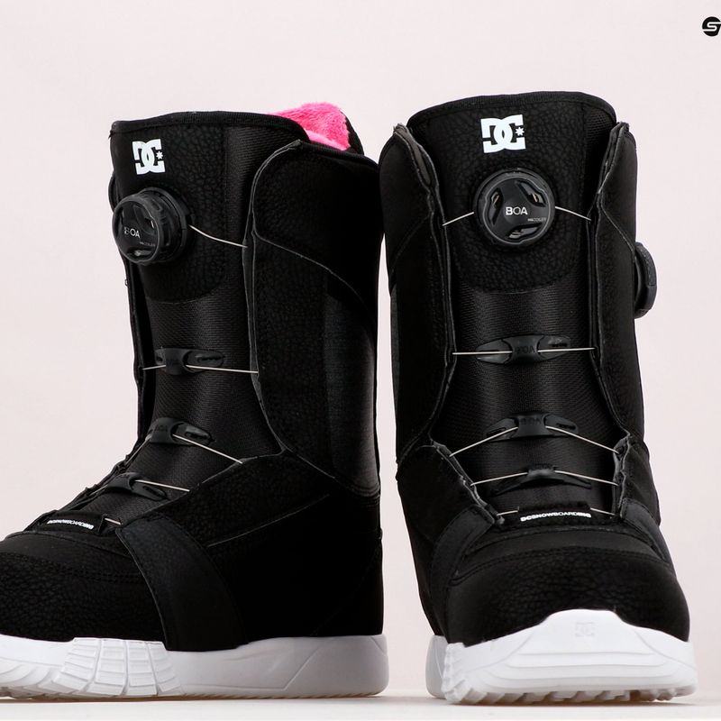 Dámske topánky na snowboard DC Lotus black/black/white 14