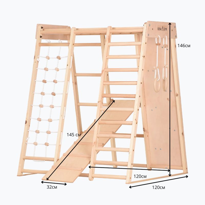Drevený gymnastický rám RINAGYM Kids 3 12