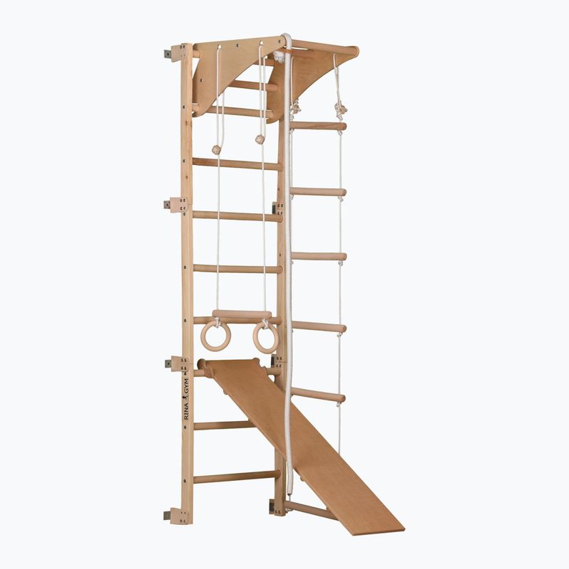 Gymnastický rebrík RINAGYM ECO-PINE+SLIDE