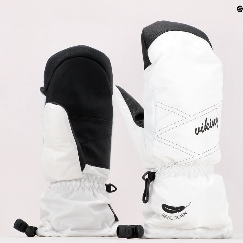 Dámske lyžiarske rukavice Viking Strix Mitten white 112/19/0300/01 10