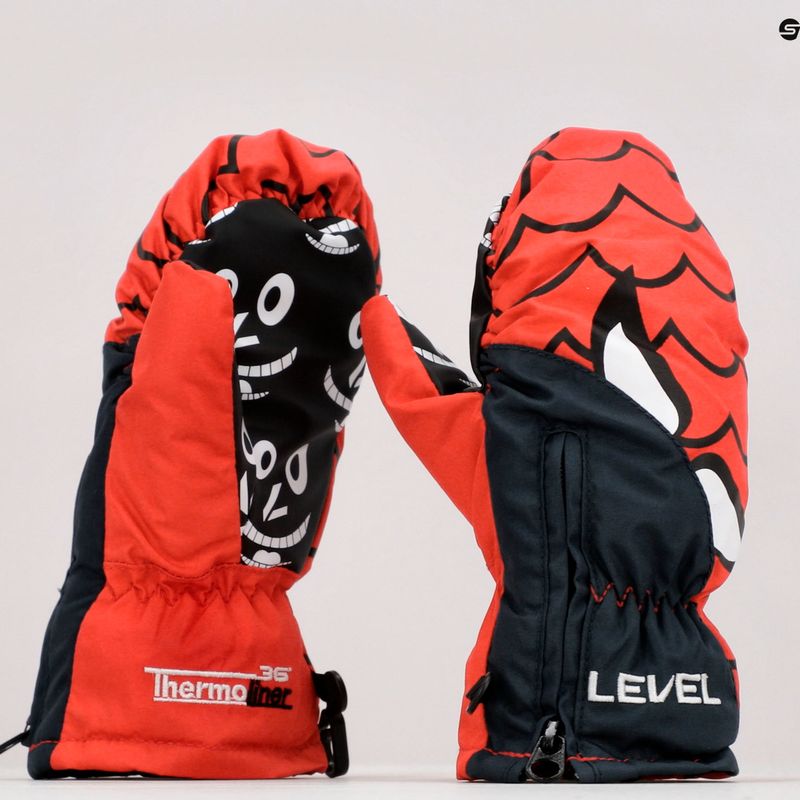 Detské lyžiarske rukavice Level Lucky Mitt červené 4146JM.20 10