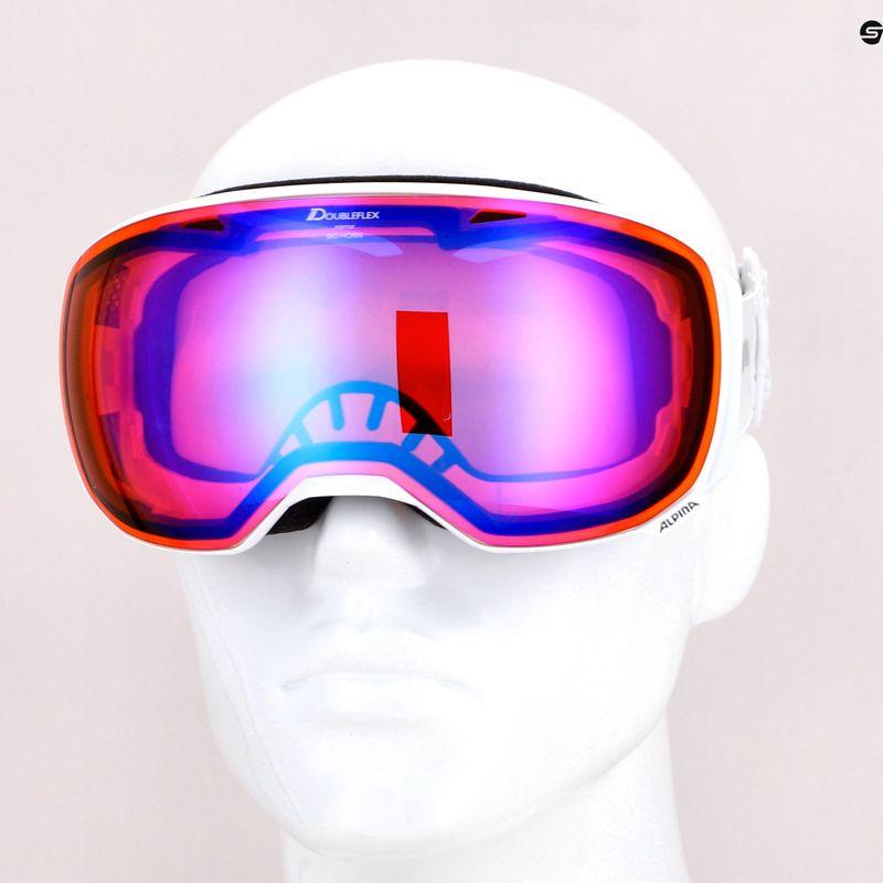 Lyžiarske okuliare Alpina Big Horn HM white/hm blue sph 5