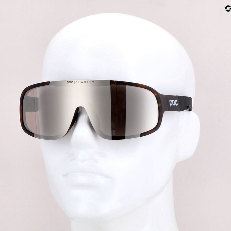 Cyklistické okuliare POC Aspire tortoise brown/violet/silver mirror 7