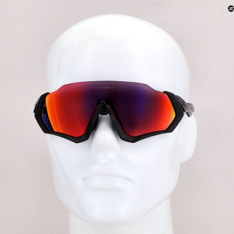 Cyklistické okuliare Oakley Flight Jacket čiernofialové 0OO9401 7