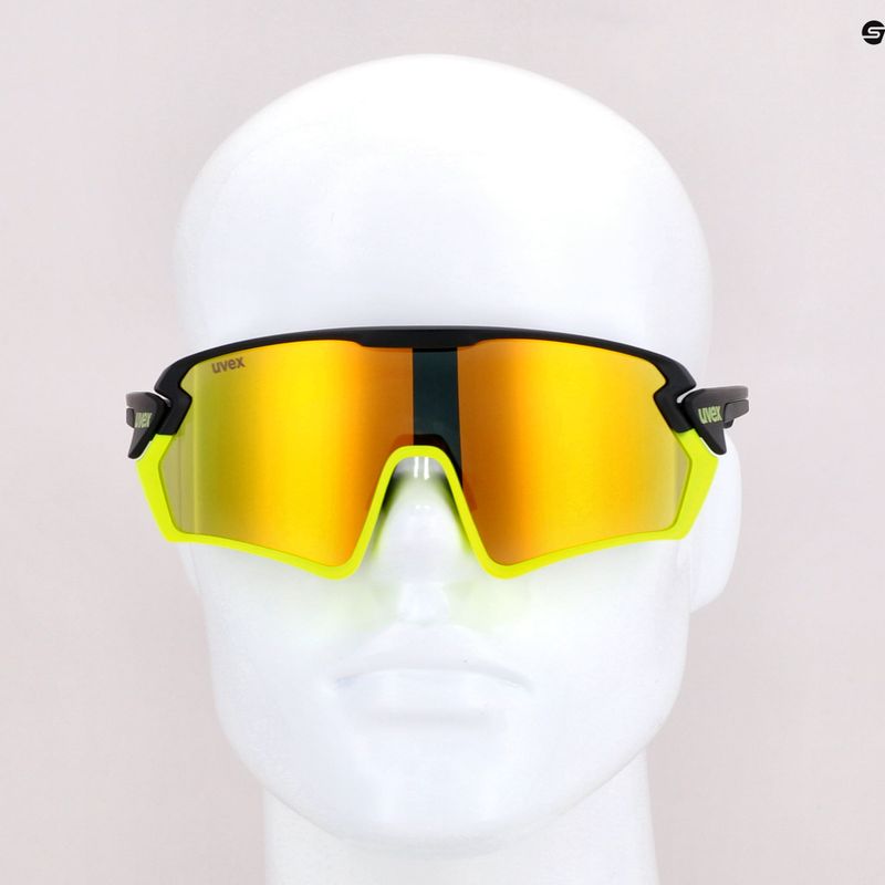 UVEX Sportstyle 231 cyklistické okuliare čierno-zelené S5320652616 7