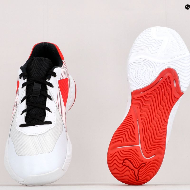 Detská volejbalová obuv PUMA Varion Jr bielo-červená 165857 12