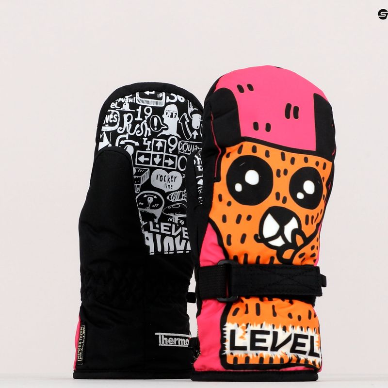 Detské lyžiarske rukavice Level Junior Mitt pink 4152JM 12