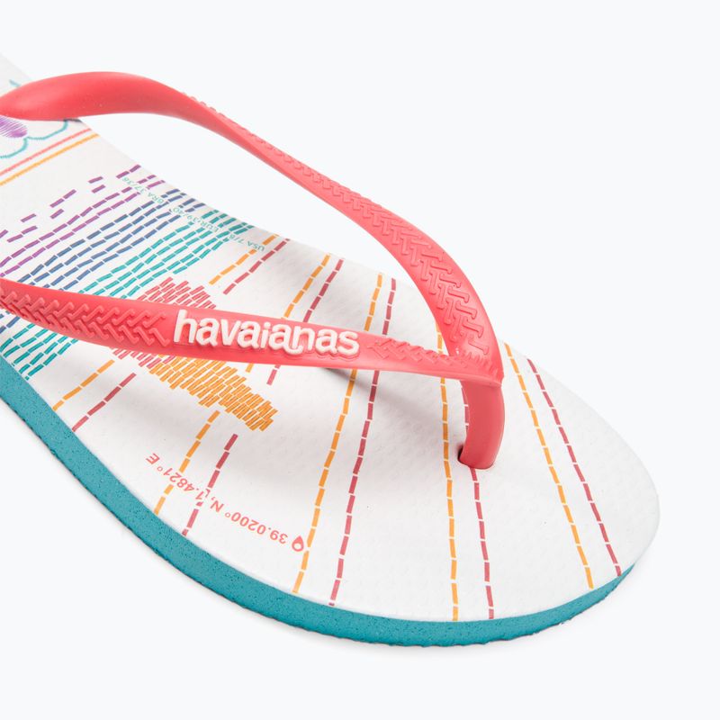 Dámske žabky Havaianas Slim Local Soul Ibiza red/blue/orange 7