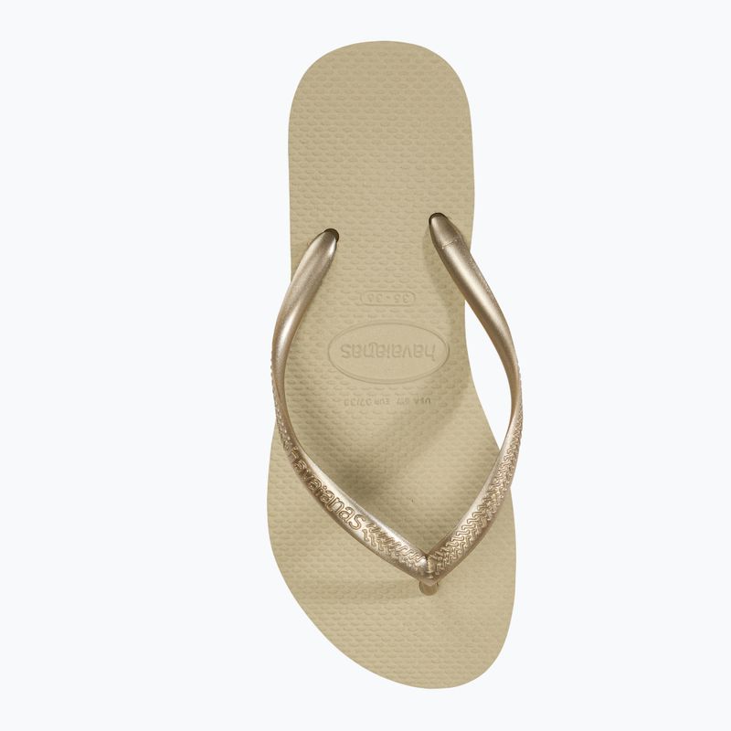 Dámske žabky Havaianas Slim sand grey / light golden 5