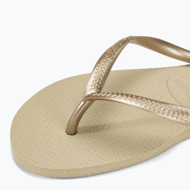 Dámske žabky Havaianas Slim sand grey / light golden 7