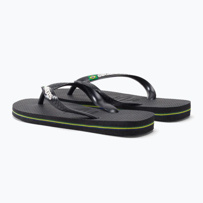 Havaianas Brasil Logo žabky čierne H4110850 3
