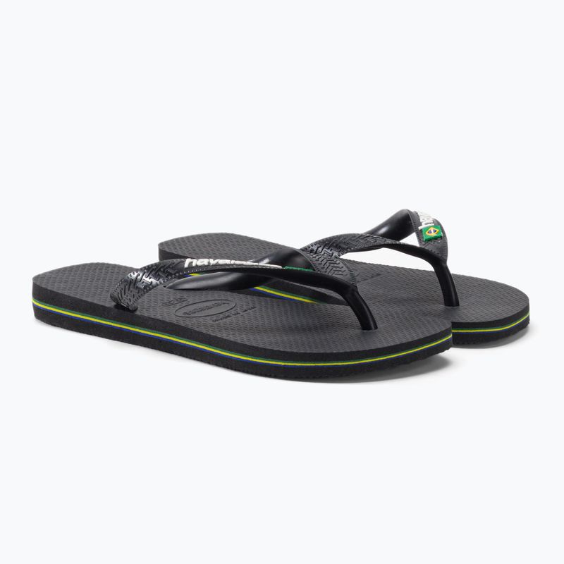 Havaianas Brasil Logo žabky čierne H4110850 5
