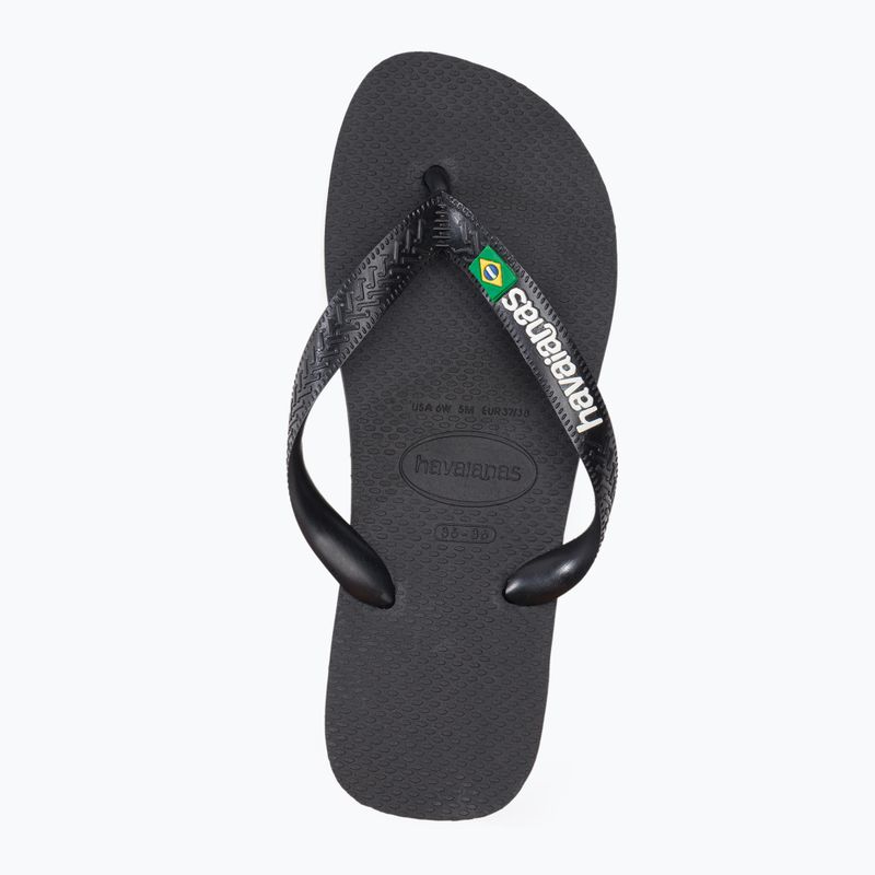Havaianas Brasil Logo žabky čierne H4110850 6
