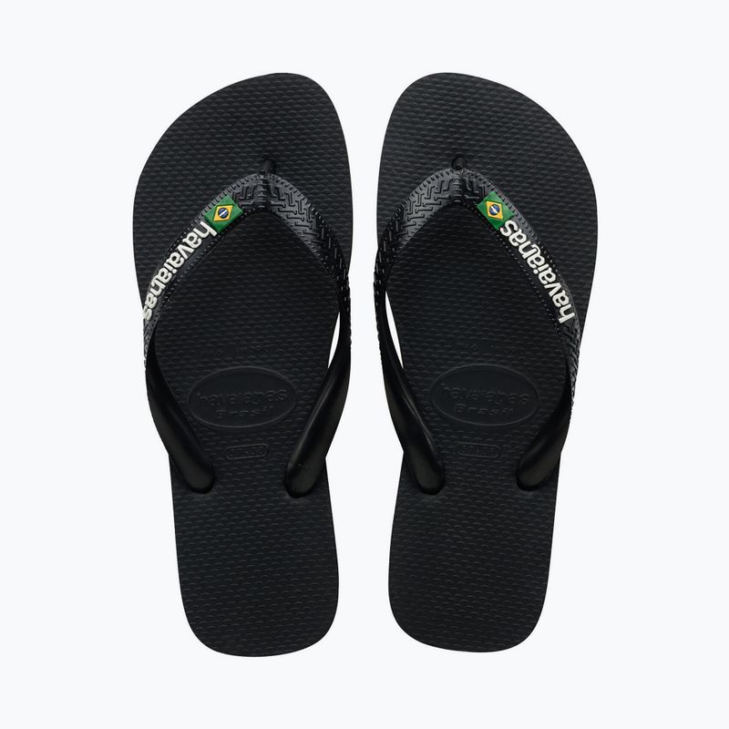 Havaianas Brasil Logo žabky čierne H4110850 10