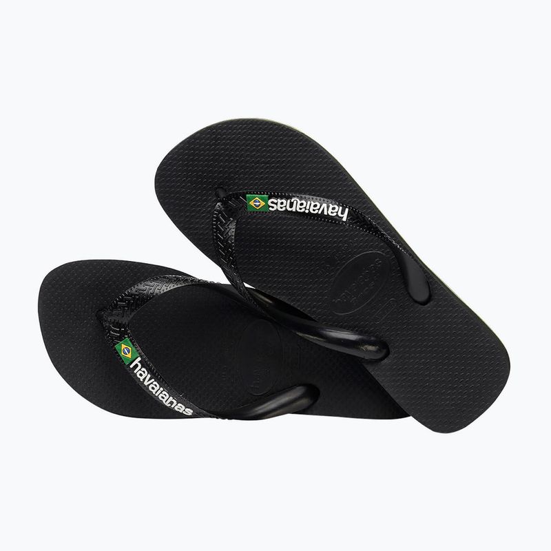 Havaianas Brasil Logo žabky čierne H4110850 11