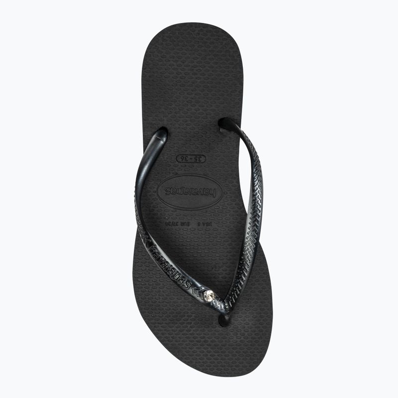 Dámske žabky Havaianas Slim Crystal Sw II black 5