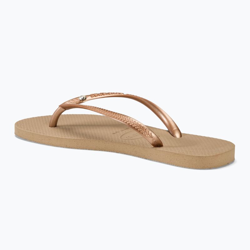 Dámske žabky Havaianas Slim Crystal Sw II rode gold 3