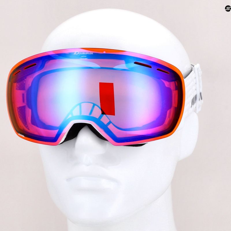 Lyžiarske okuliare Alpina Granby Q-Lite white gloss/blue sph 10