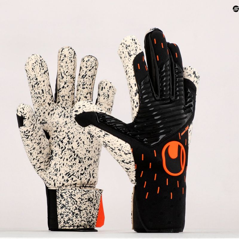 Uhlsport Speed Contact Supergrip+ nemorské rukavice čierno-biele 1112581 8
