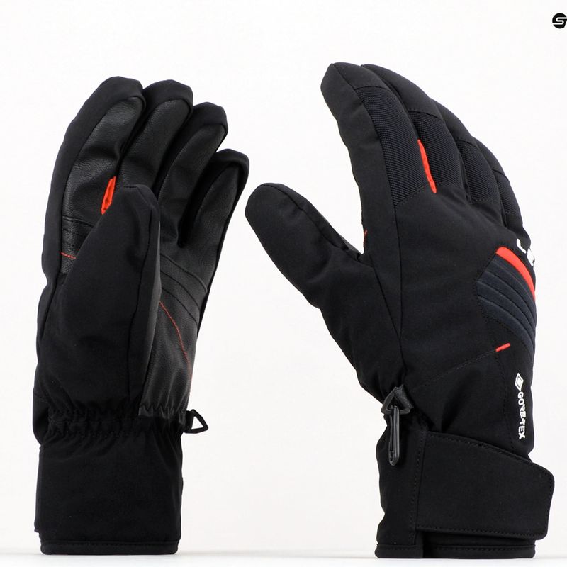 Lyžiarske rukavice LEKI Spox GTX black/red 650808302080 10