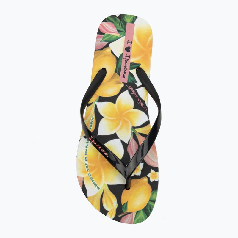 Dámske žabky Ipanema Arte black/yellow/pink 5
