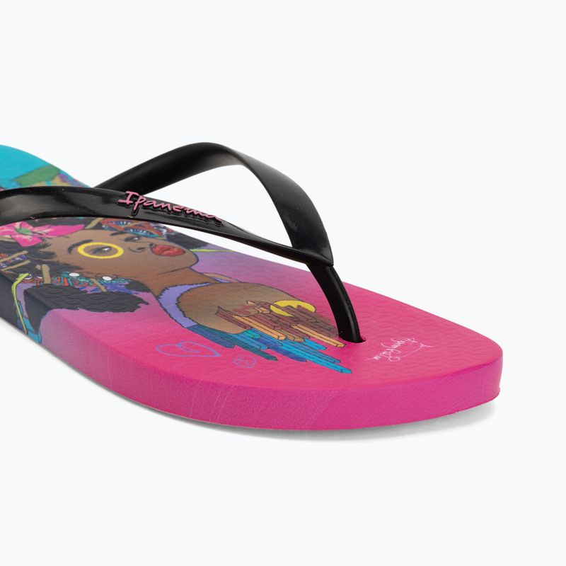 Dámske žabky Ipanema Graffiti V pink/black/blue 7