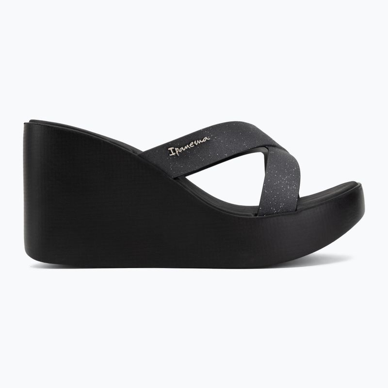 Dámske šľapky Ipanema High Fashion II Slide black/glitter/beige 2