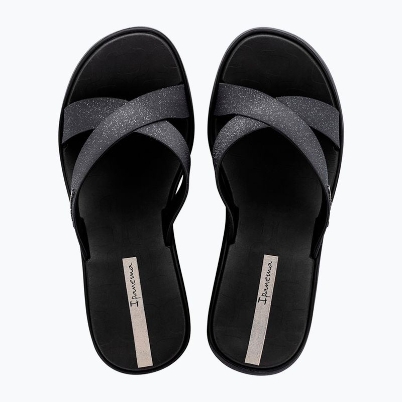 Dámske šľapky Ipanema High Fashion II Slide black/glitter/beige 2