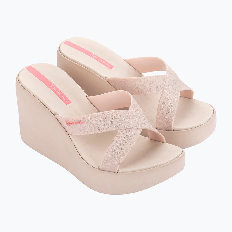 Dámske šľapky Ipanema High Fashion II Slide beige/glitter/pink
