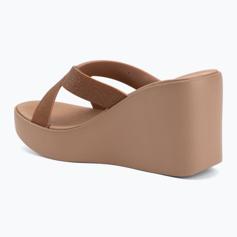 Dámske šľapky Ipanema High Fashion II Slide brown/glitter/pink 3