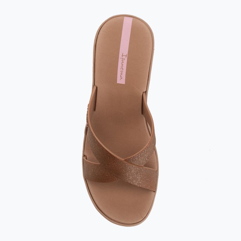 Dámske šľapky Ipanema High Fashion II Slide brown/glitter/pink 5