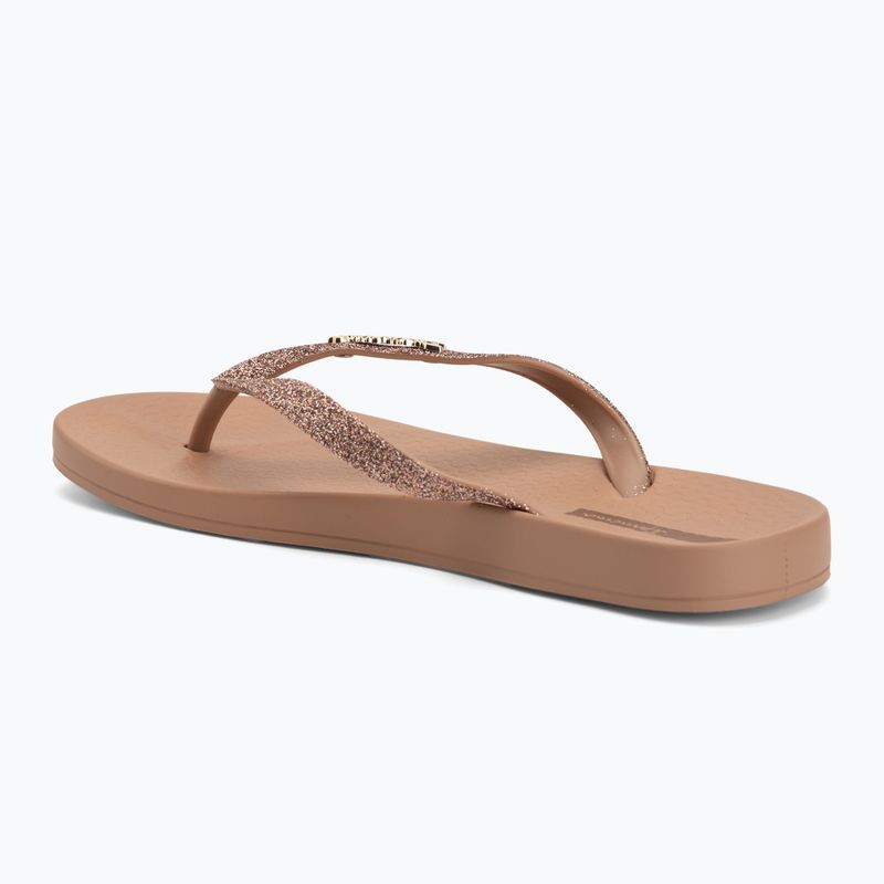 Dámske žabky Ipanema Anatomica Lolita brown/glitter brown 3