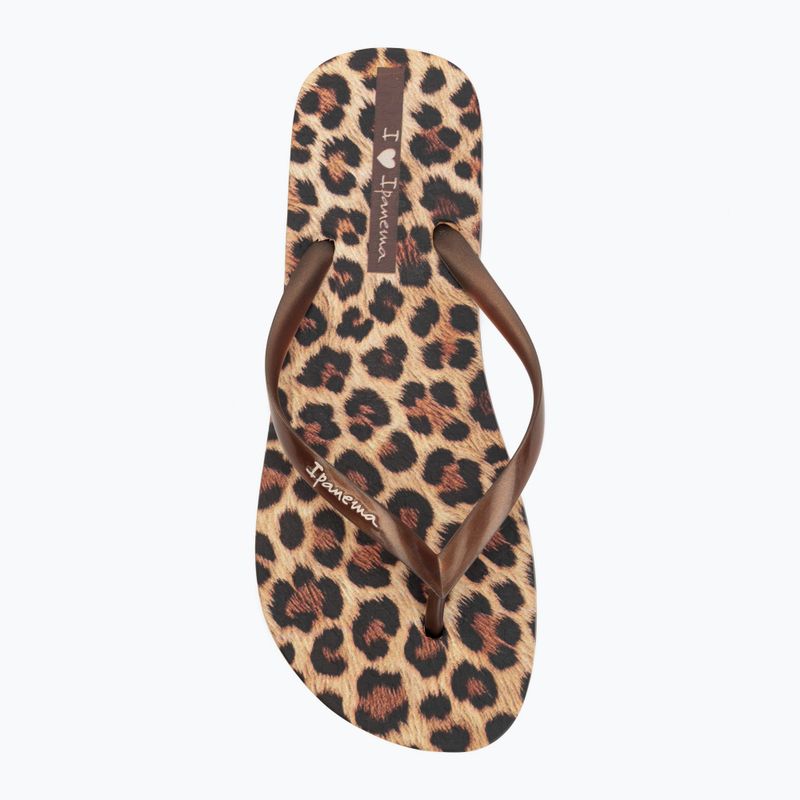 Dámske žabky Ipanema Animal Print beige/bronze/bronze 5