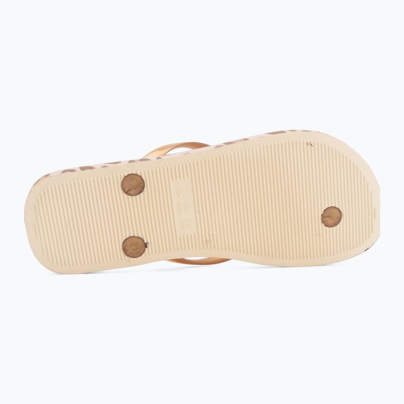 Dámske žabky Ipanema Animal Print beige/gold 4
