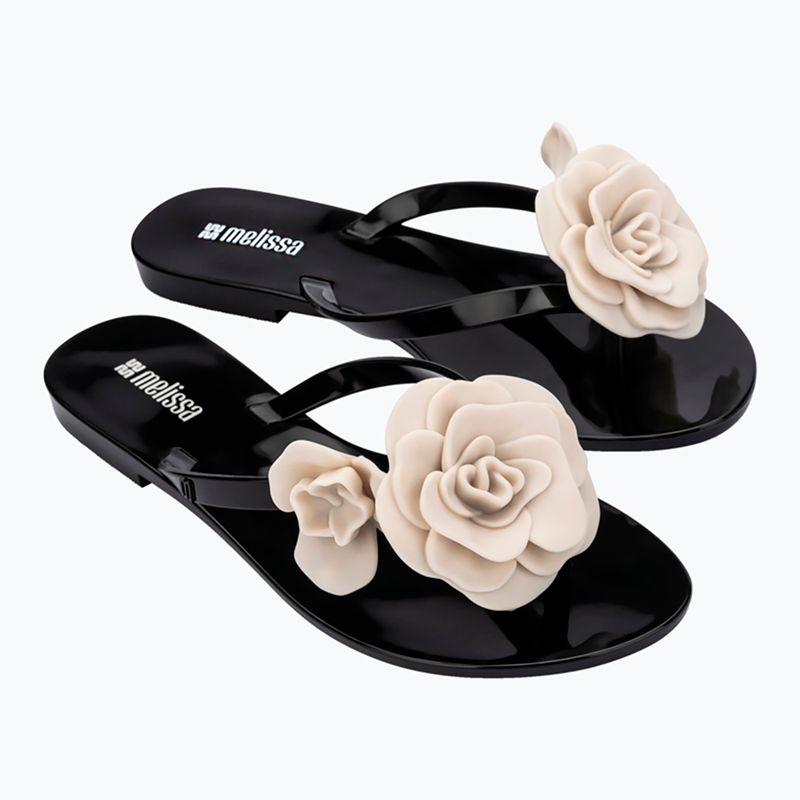 Dámske žabky Melissa Harmonic Petals Ad black/beige 3