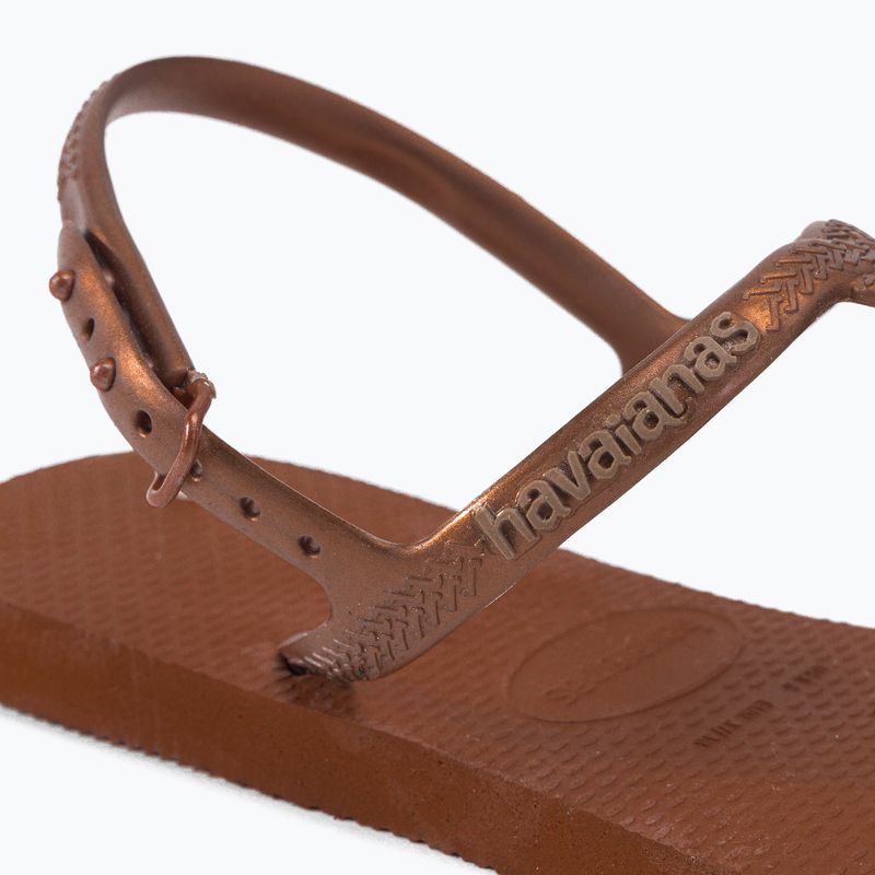 Havaianas Twist hnedé dámske žabky H4144756 7