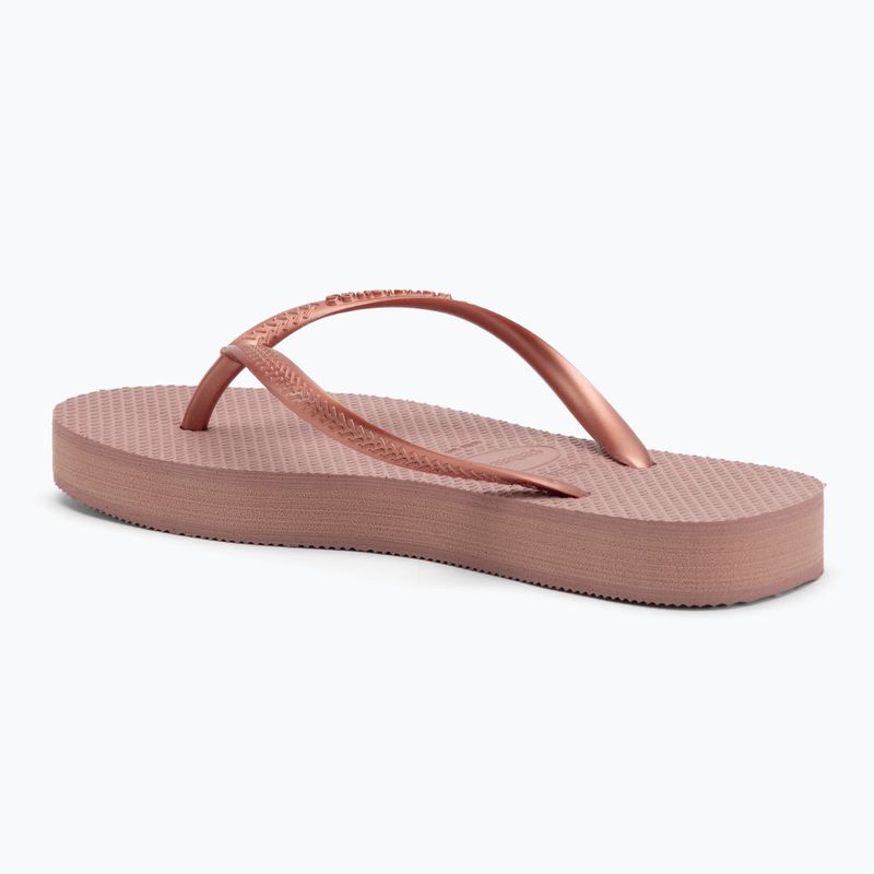 Dámske žabky Havaianas Slim Platform crocus rose 3