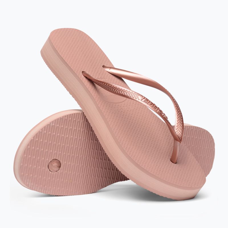Dámske žabky Havaianas Slim Platform crocus rose 5