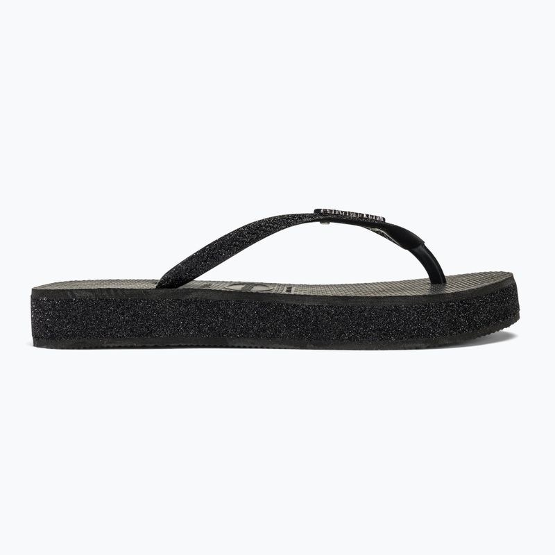 Dámske žabky Havaianas Slim Flatform Sparkle black 2