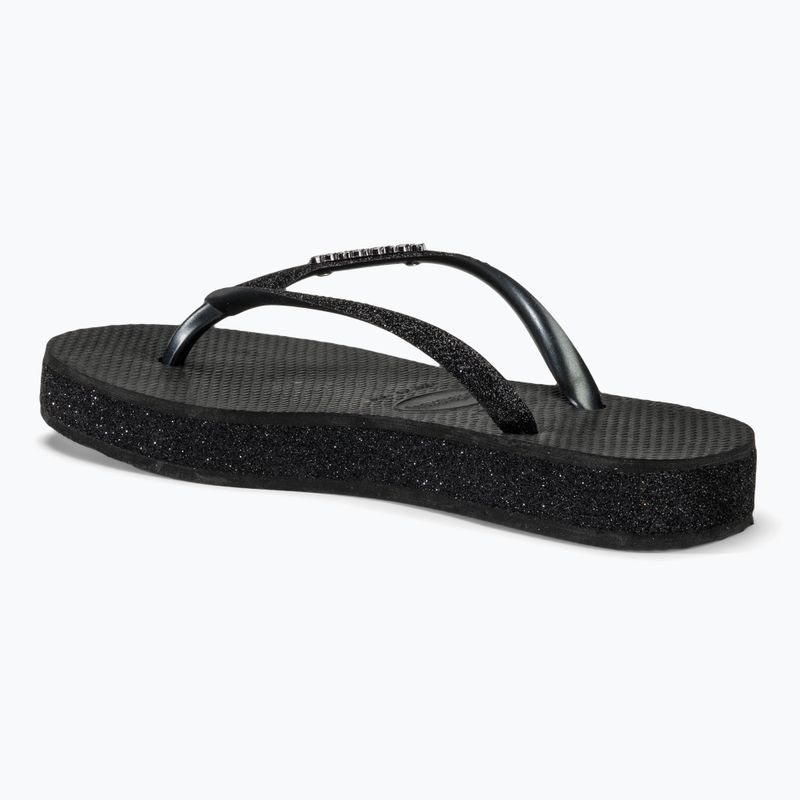 Dámske žabky Havaianas Slim Flatform Sparkle black 3