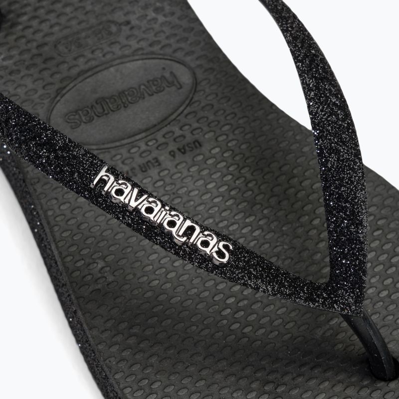 Dámske žabky Havaianas Slim Flatform Sparkle black 8