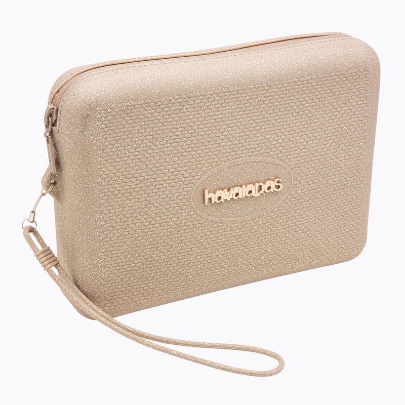 Kozmetická taštička Havaianas Beach Necessaire Glitter golden