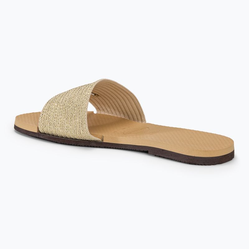 Dámske žabky Havaianas You Malta Metallic golden 3