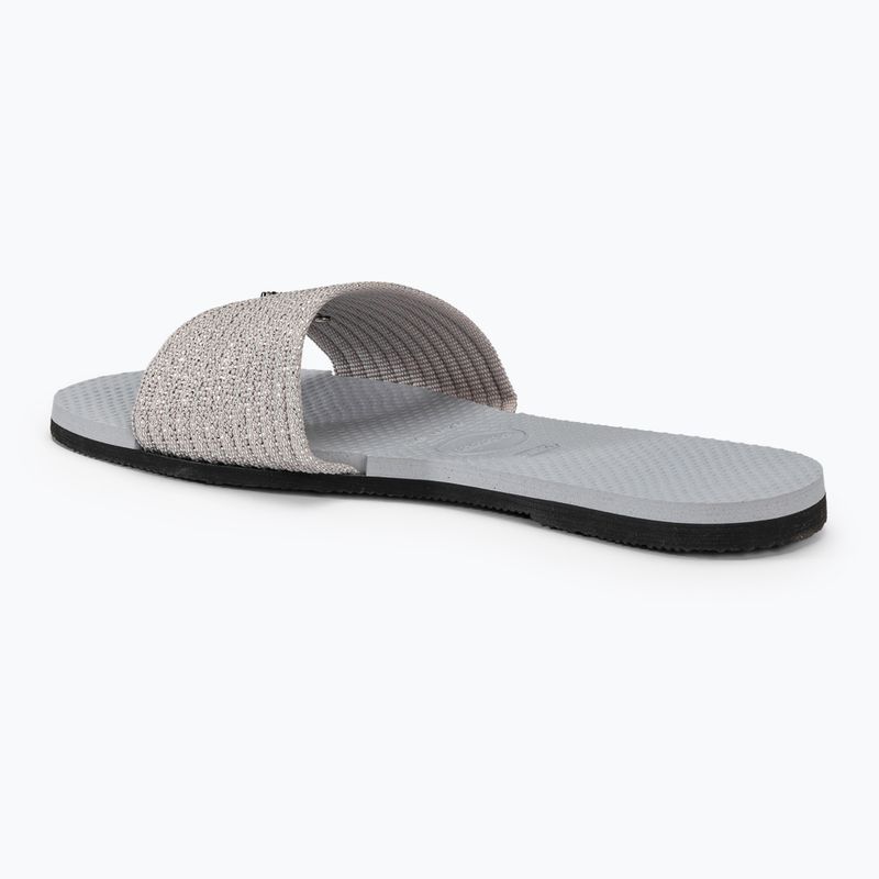 Dámske žabky Havaianas You Malta Metallic ice grey 3